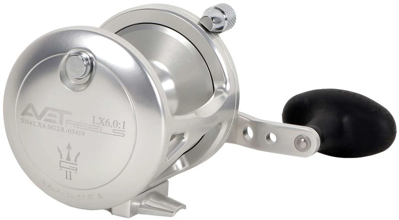 Avet LX 6.0 G2 1 Speed Reel - Silver (No Glide Plate) 2 Avet LX 6.0 G2 1 Speed Reel - Silver (No Glide Plate) - Image 2