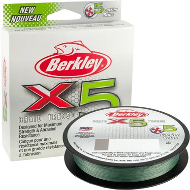 Berkley X5 Braided Line - Low-Vis Green - 40lb - 330yds 1 Berkley X5 Braided Line - Low-Vis Green - 40lb - 330yds