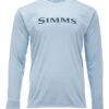 Simms Long Sleeve Tech Tee - Steel Blue - Large
